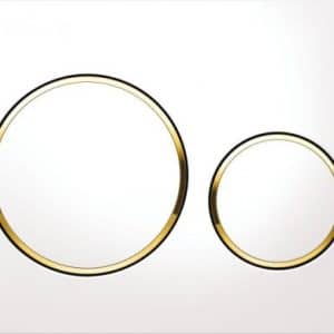 Geberit Sigma20 bedieningspaneel wit goud 115882KK1