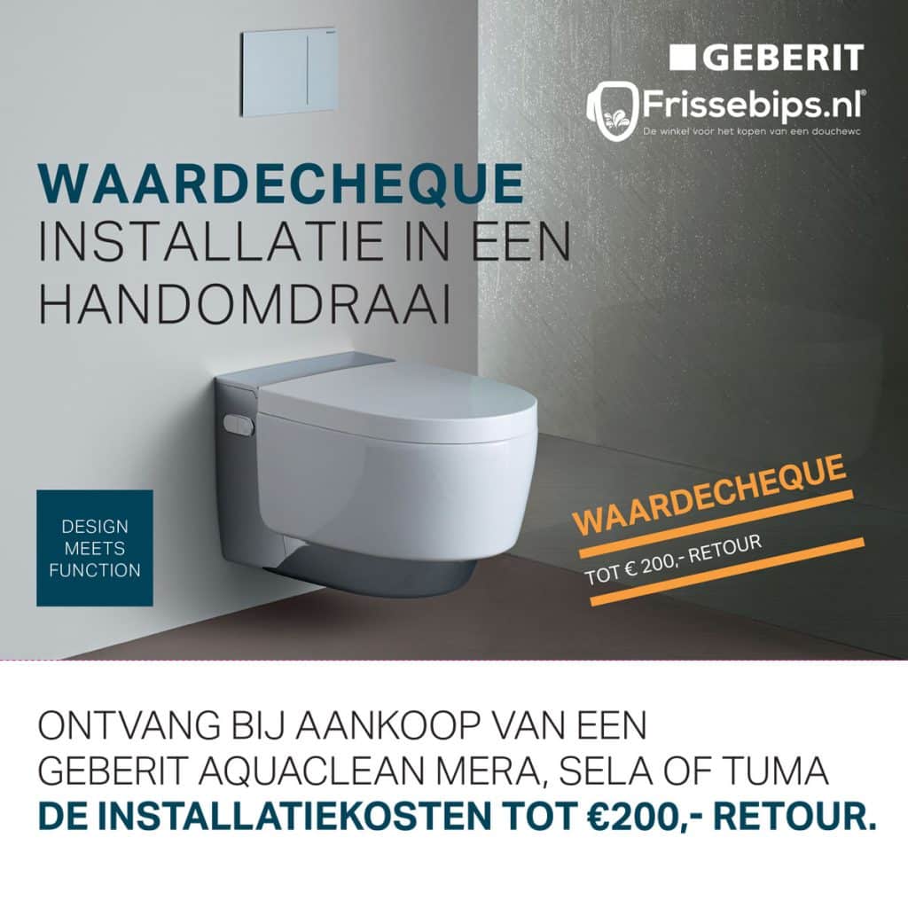 Korting AquaClean installatie in een handomdraai Installatie waardecheque FB