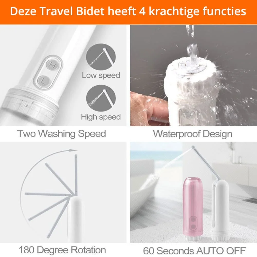 Travelbidet krachtige Functies