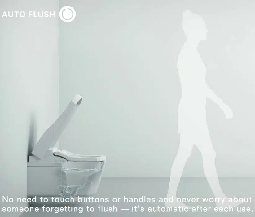 TOTO automatisch doorspoelen auto flush
