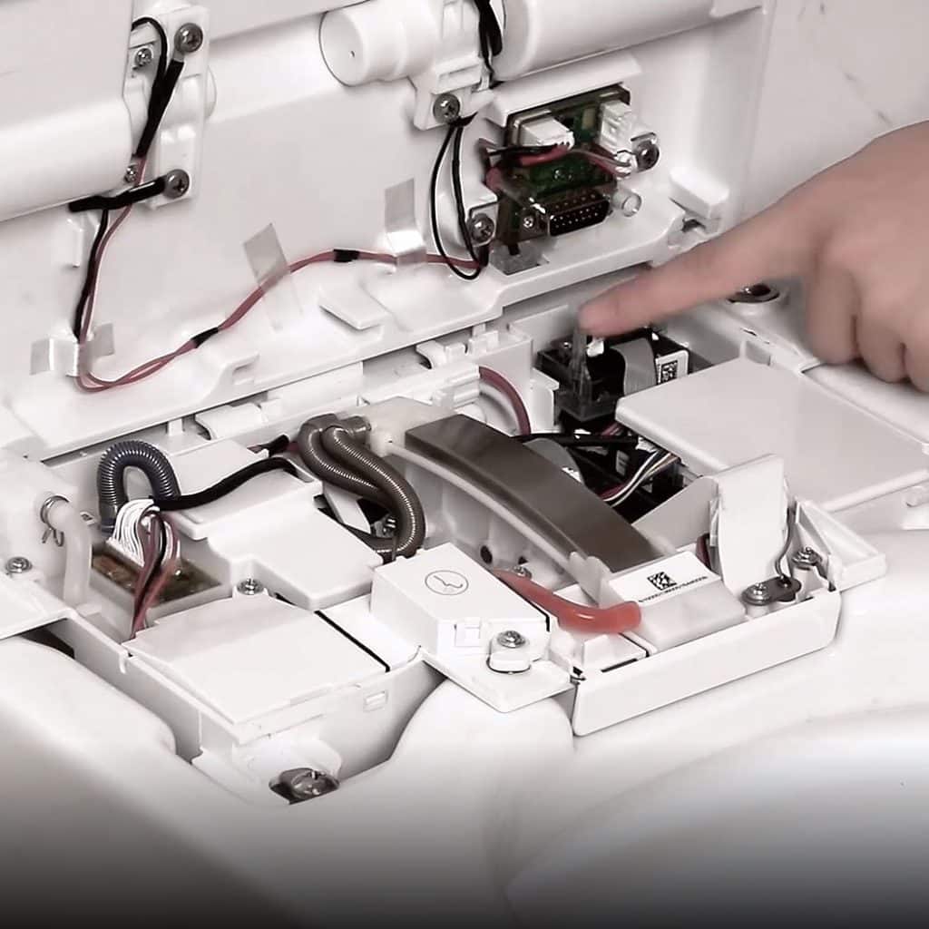 Installatie douchewc