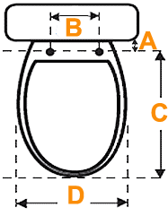 Ronde toiletpot voor douchewc