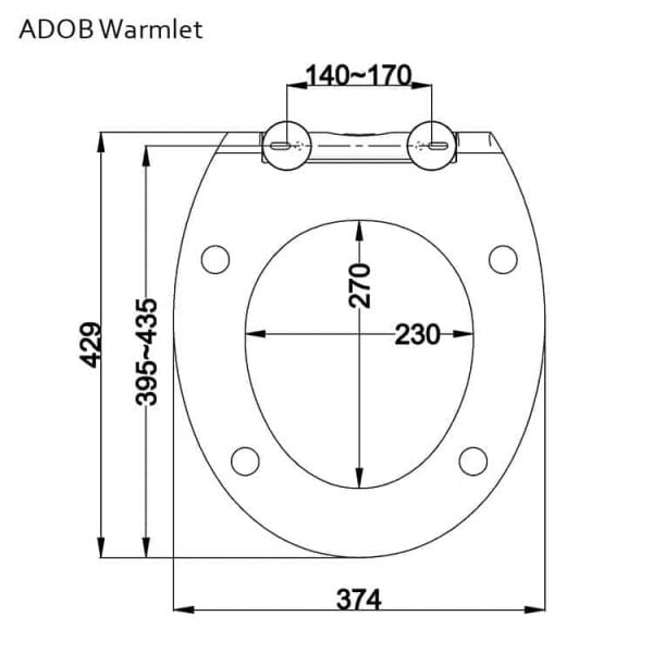 ADOB Warmlet technische tekening
