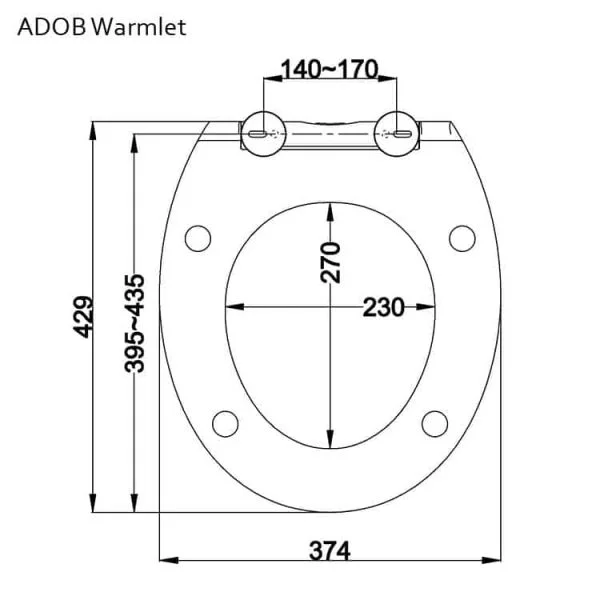 ADOB Warmlet technische tekening