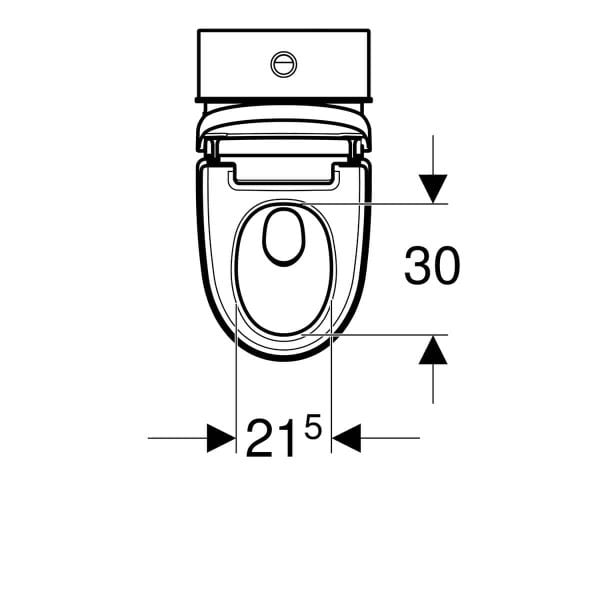 Geberit AquaClean Mera Classic technische tekening