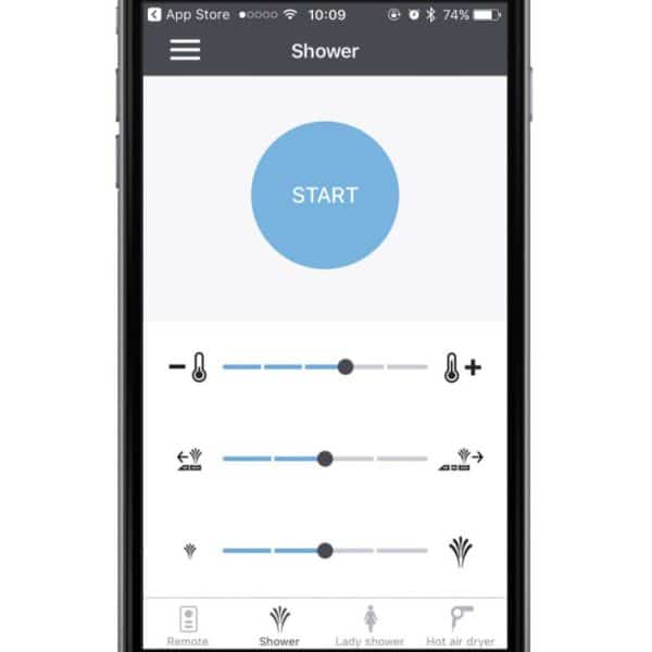 Geberit Aquacleam smartphone app Sela