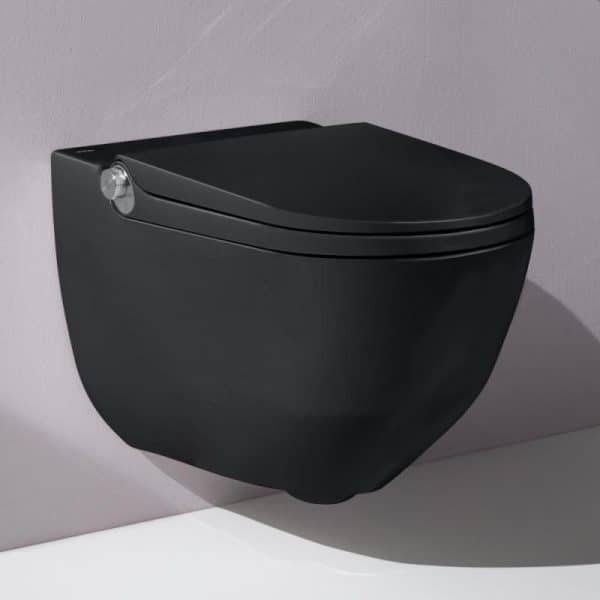 Laufen riva H8206917160001 2 mat zwarte douchetoilet