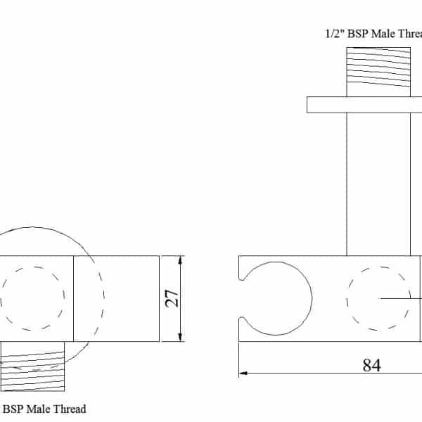 Montage handdouche installatie