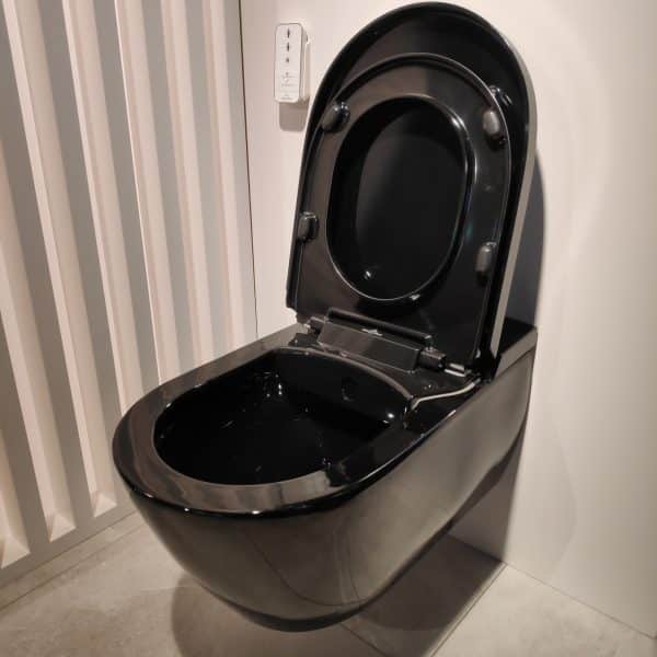 Nieuwe zwarte douche wc villeroy boch