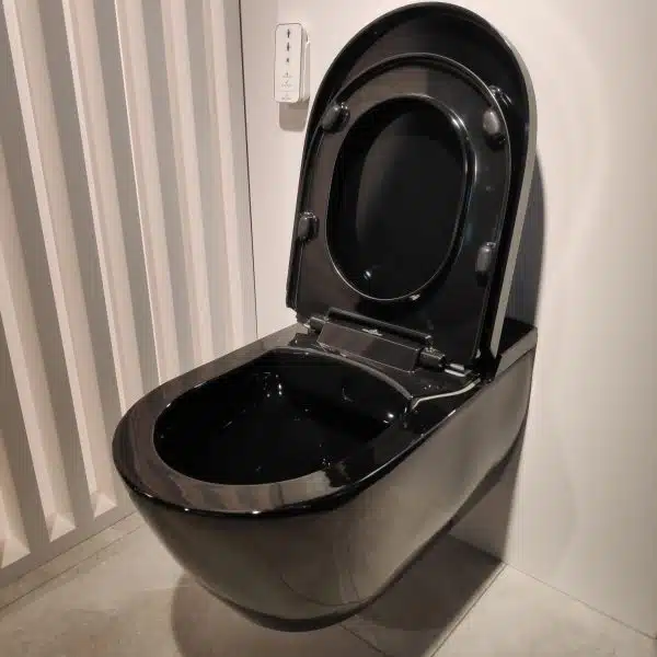 Nieuwe zwarte douche wc villeroy boch