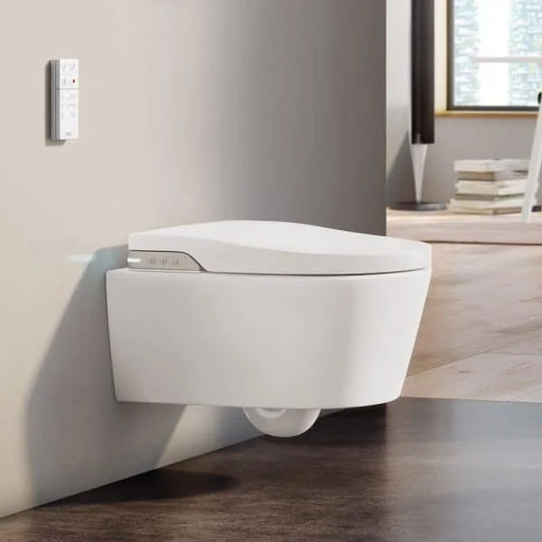 Roca in wash zijaanzicht douche toilet