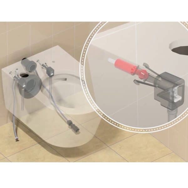 TCF801CG washlet RW installatie montage