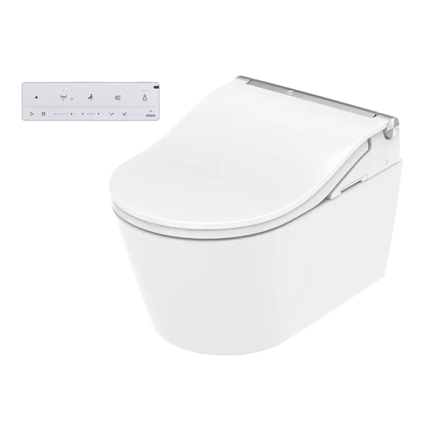 TOTO Washlet RW Silver Trim White Remote