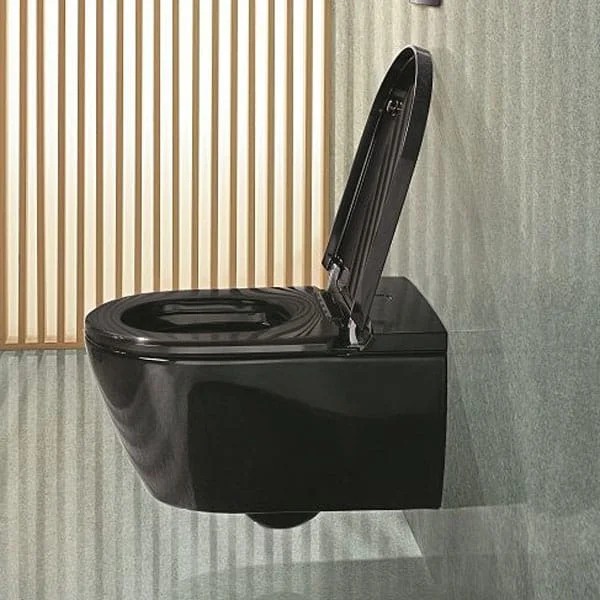 Villeroy and Boch ViClean I100 Douchetoilet V0E100S0 385x595mm Glossy Black