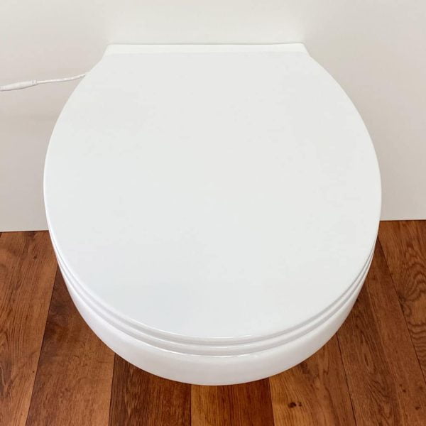 Warmlet verwarmde wc bril  bij klant