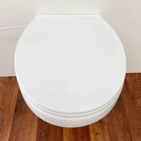 Warmlet verwarmde wc bril  bij klant