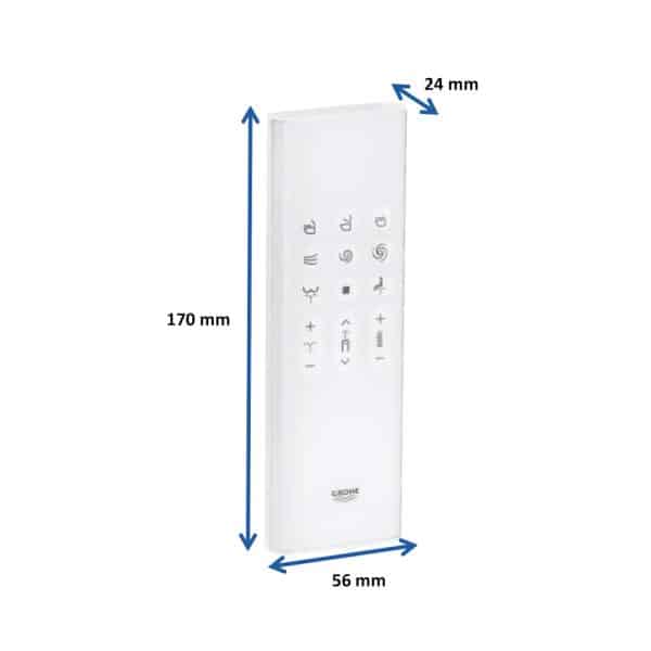 afmetingen Sensia Arena Afstandsbediening frissebips