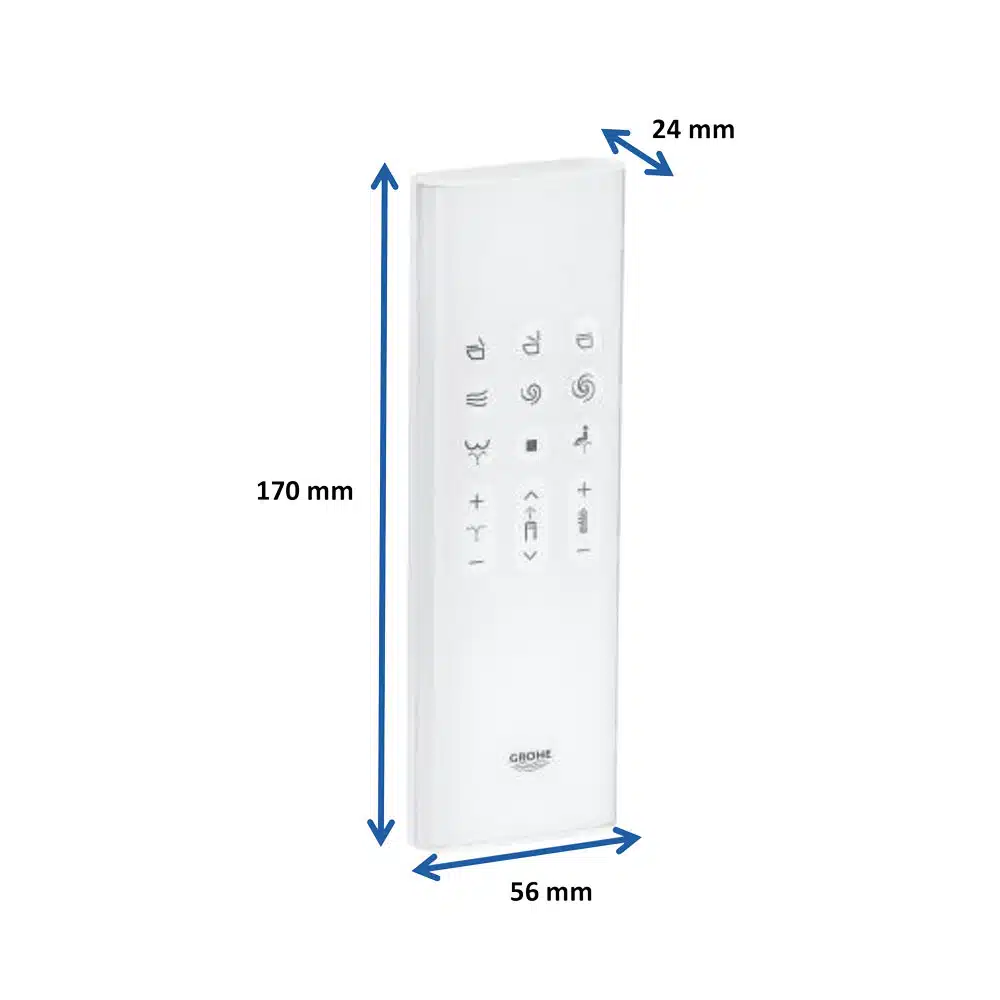 afmetingen Sensia Arena Afstandsbediening frissebips