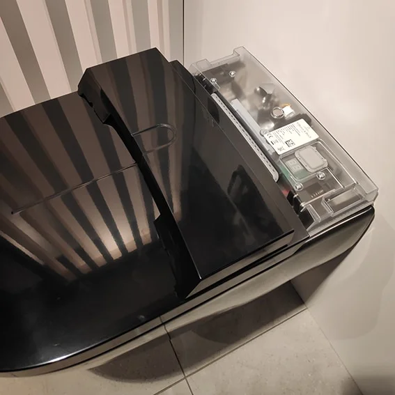 douchewc geintegreerd techniek in wandcloset