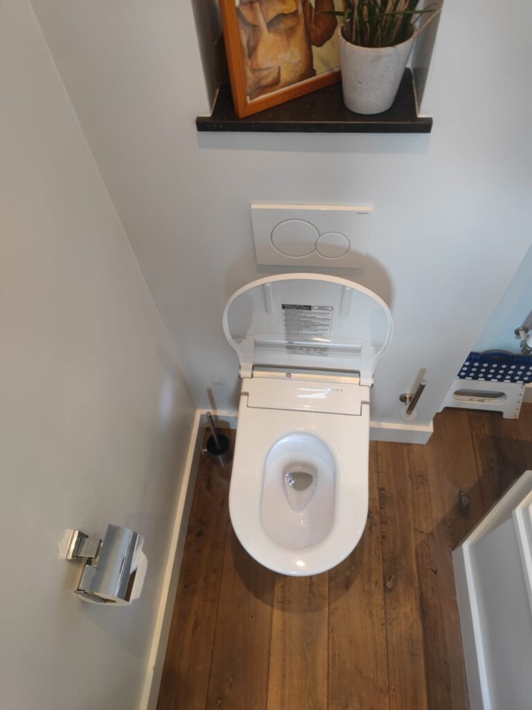 TOTO Washlet RW installatie frissebips japans toilet
