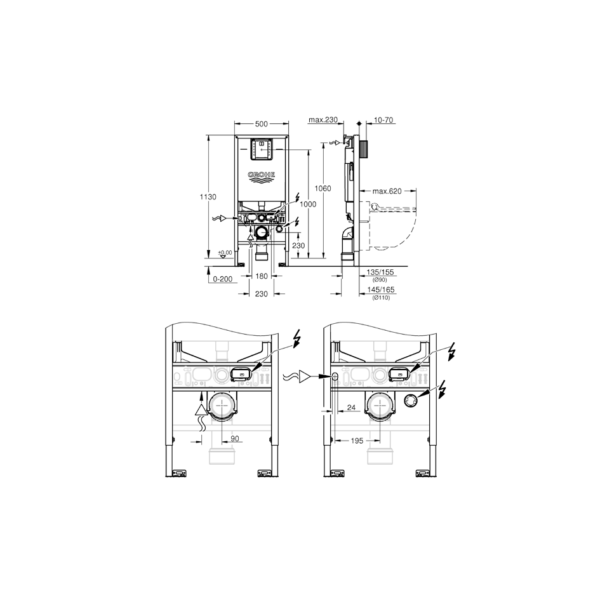 GROHE Rapid SLX 3 in 1 39598000