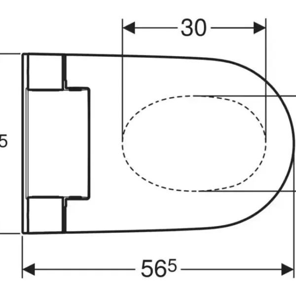 Geberit Aquaclean Alba douche wc afmetingen 1