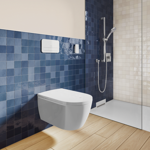 Villeroy Boch viclean blue douchetoilet