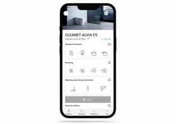 Laufen cleanet sit PRO smartphone app