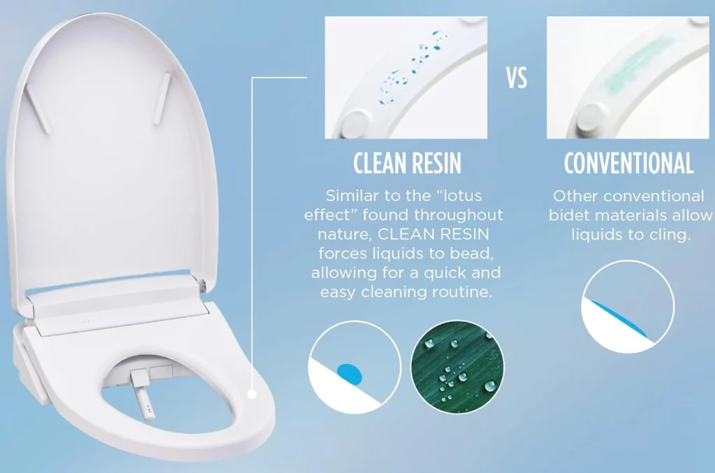 TOTO WASHLET RW CLEANRESIN Technologie
