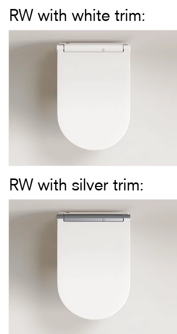 TOTO Washlet RW Silver White Trim copy