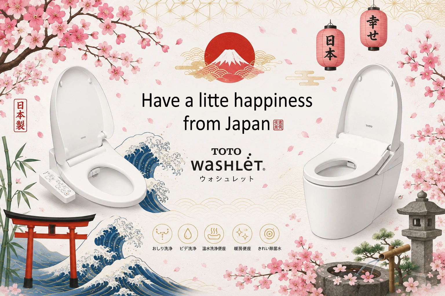 TOTO happiness from Japan